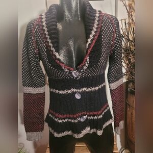 New Moon Button Up Knit Cardigan